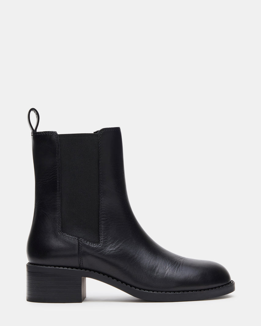 KAPLAN BLACK LEATHER - Women's Shoes - Steve Madden Canada