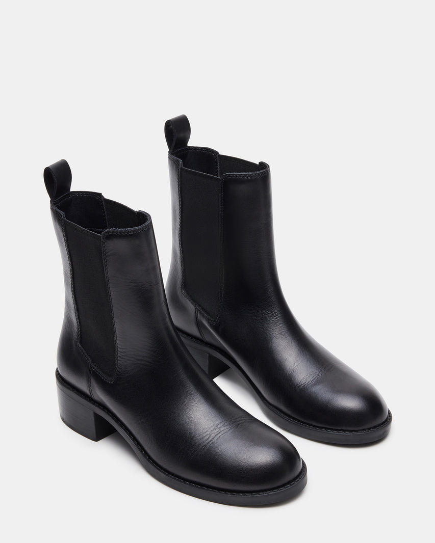 KAPLAN BLACK LEATHER - Women's Shoes - Steve Madden Canada - view 3