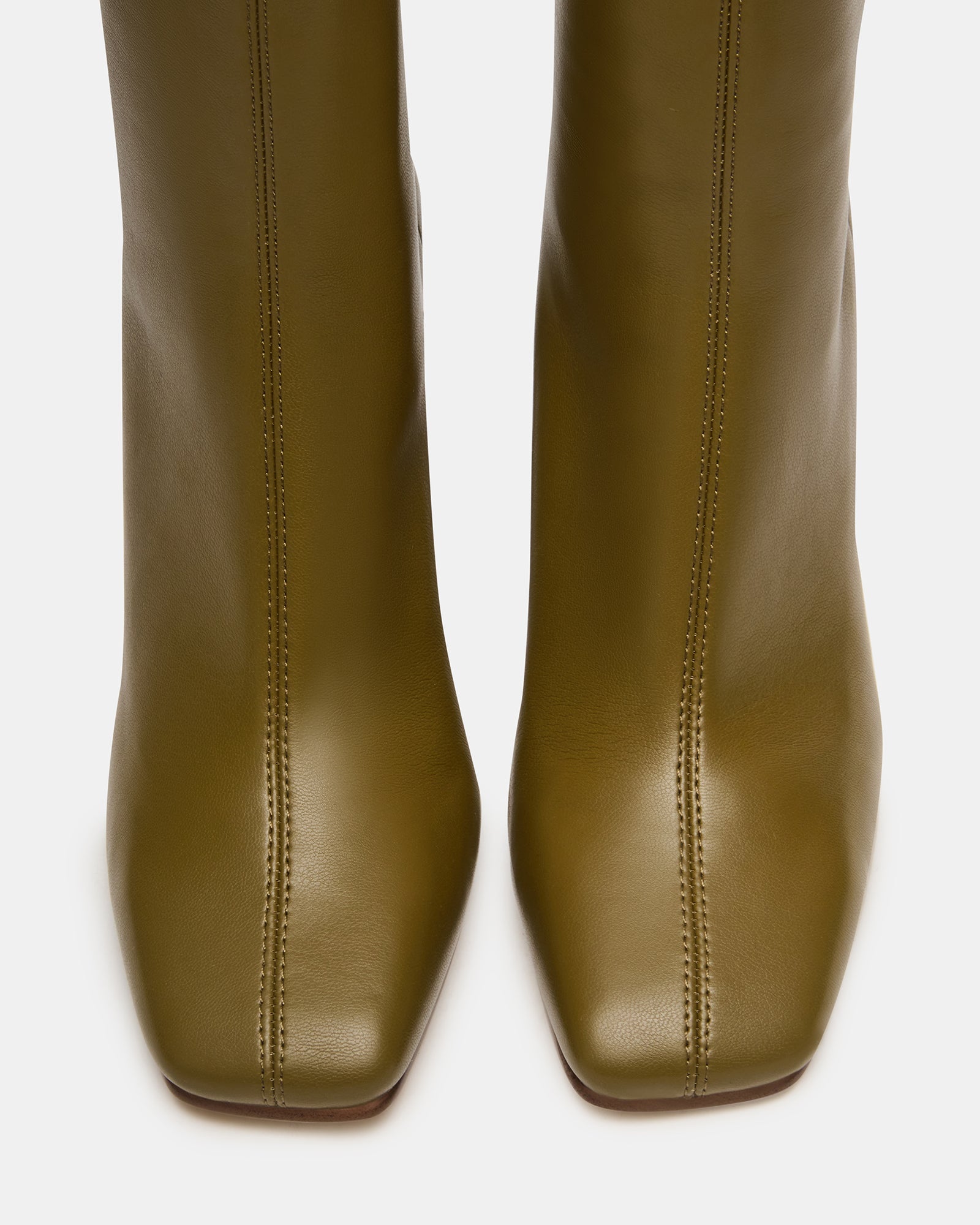 KHELAN Olive Square-Toe Back Zip Booties | Women's Designer