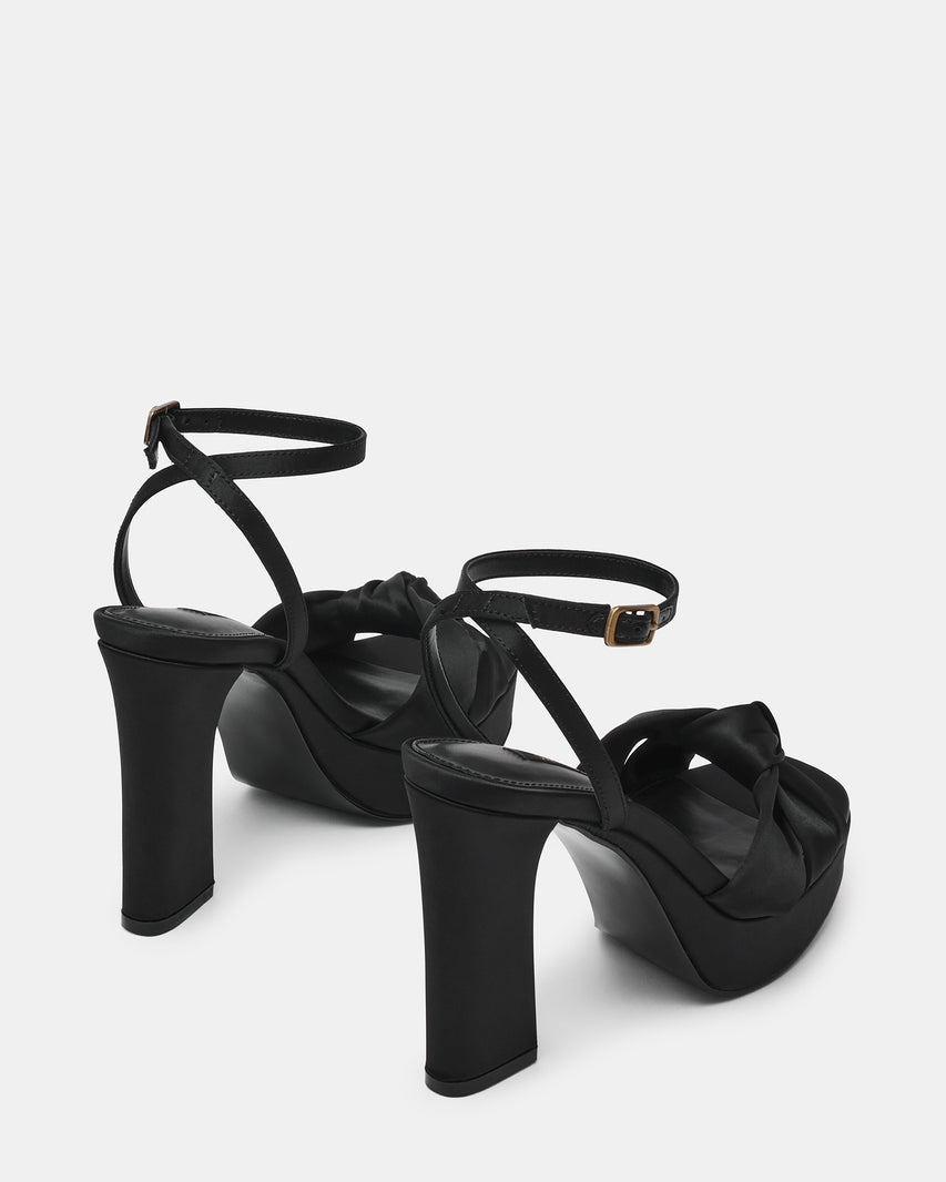 KNOTI BLACK SATIN - Women's Shoes - Steve Madden Canada - view 5