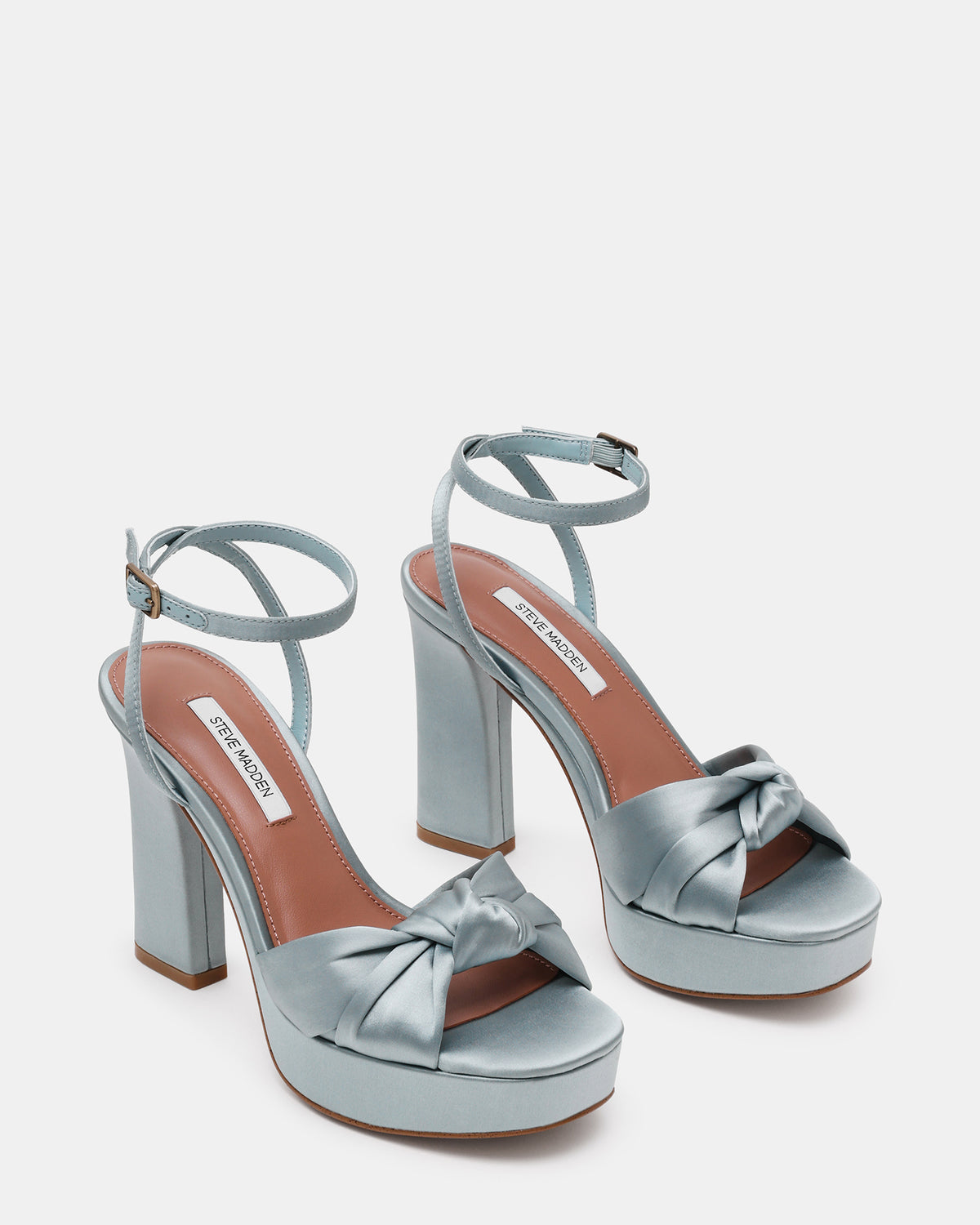 KNOTI BLUE SATIN - Women's Shoes - Steve Madden Canada - view 2