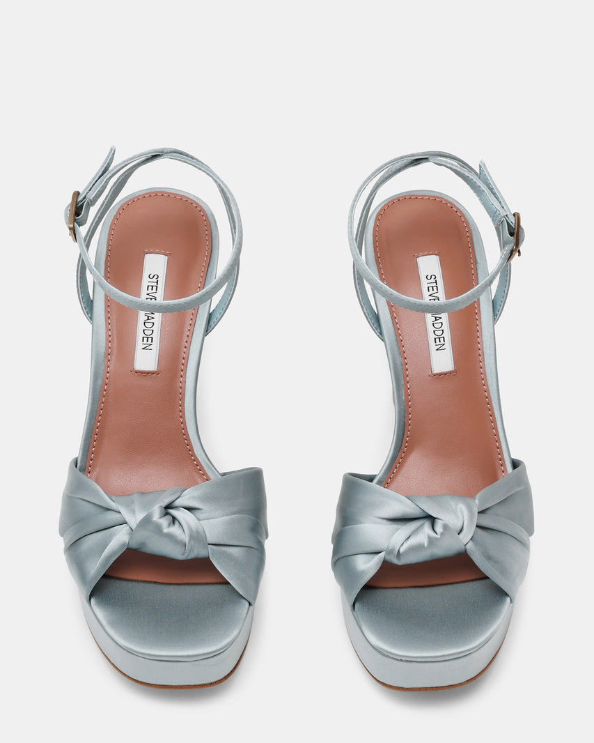 KNOTI BLUE SATIN - Women's Shoes - Steve Madden Canada - view 4