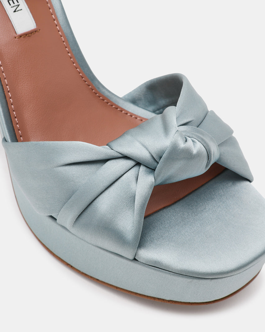 KNOTI BLUE SATIN - Women's Shoes - Steve Madden Canada - view 3