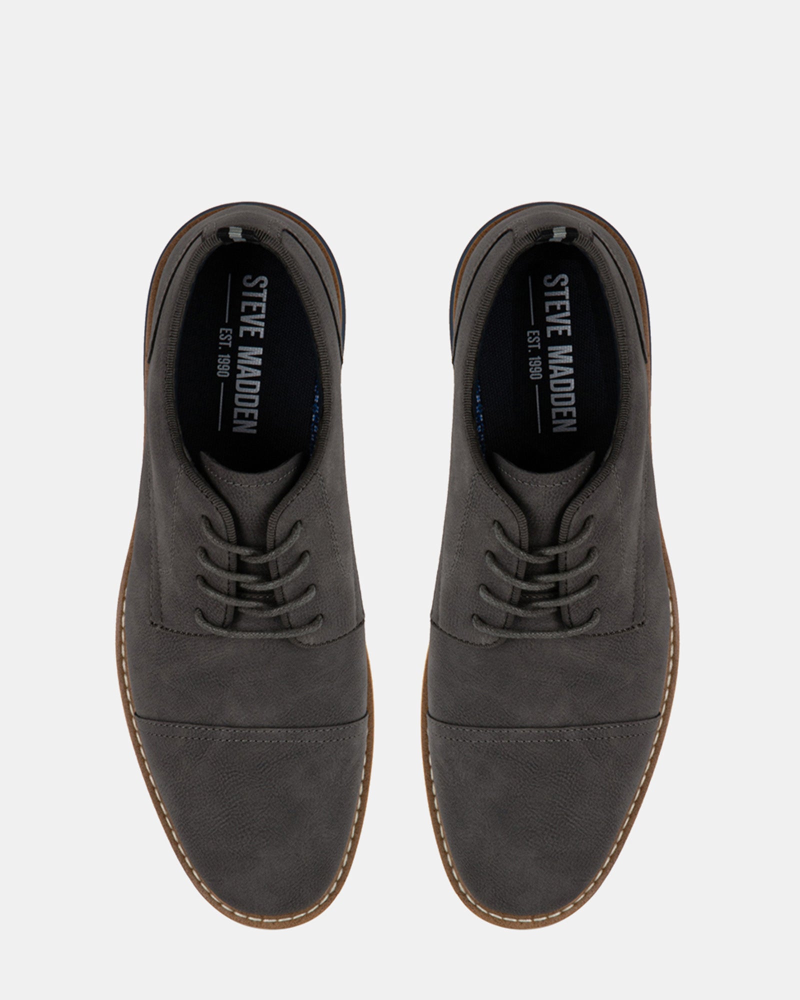 KREEDD Grey Nubuck Casual Shoes Men s Designer Shoes Steve Madden kreedd-grey-nubuck-casual-shoes-men-s-designer-shoes-steve-madden
