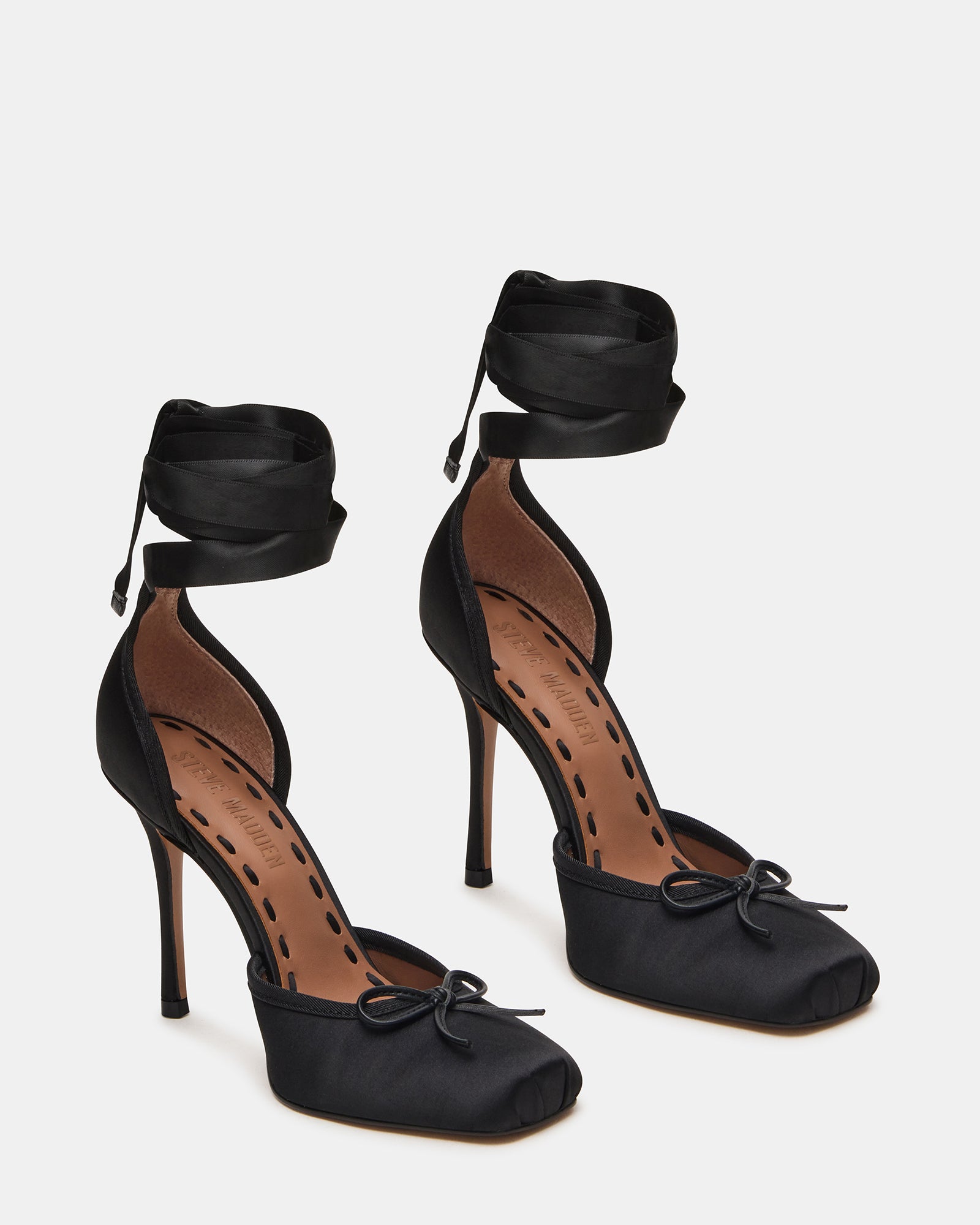 LARINA BLACK SATIN - Women's Shoes - Steve Madden Canada - view 5