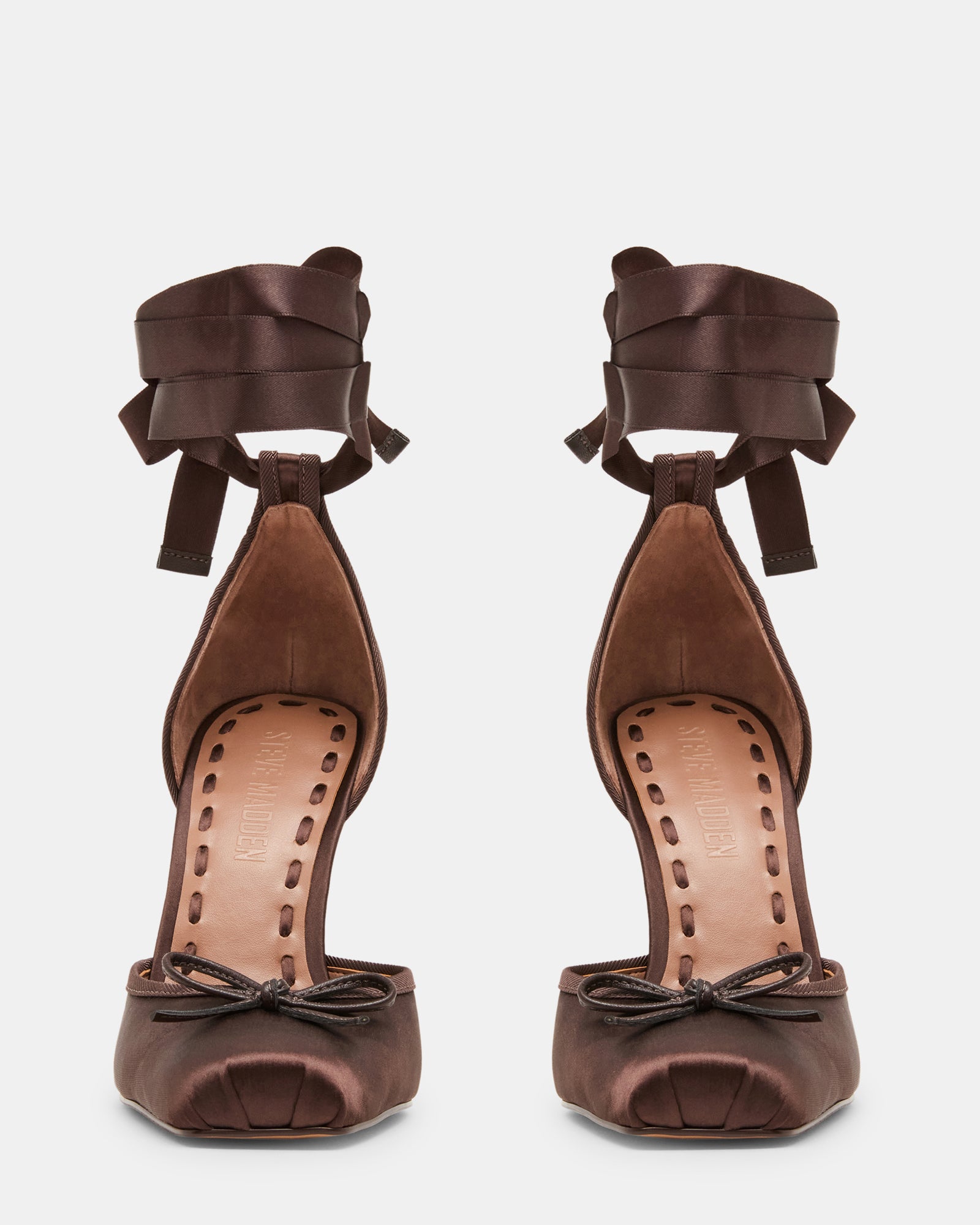 LARINA BROWN SATIN - Women's Shoes - Steve Madden Canada