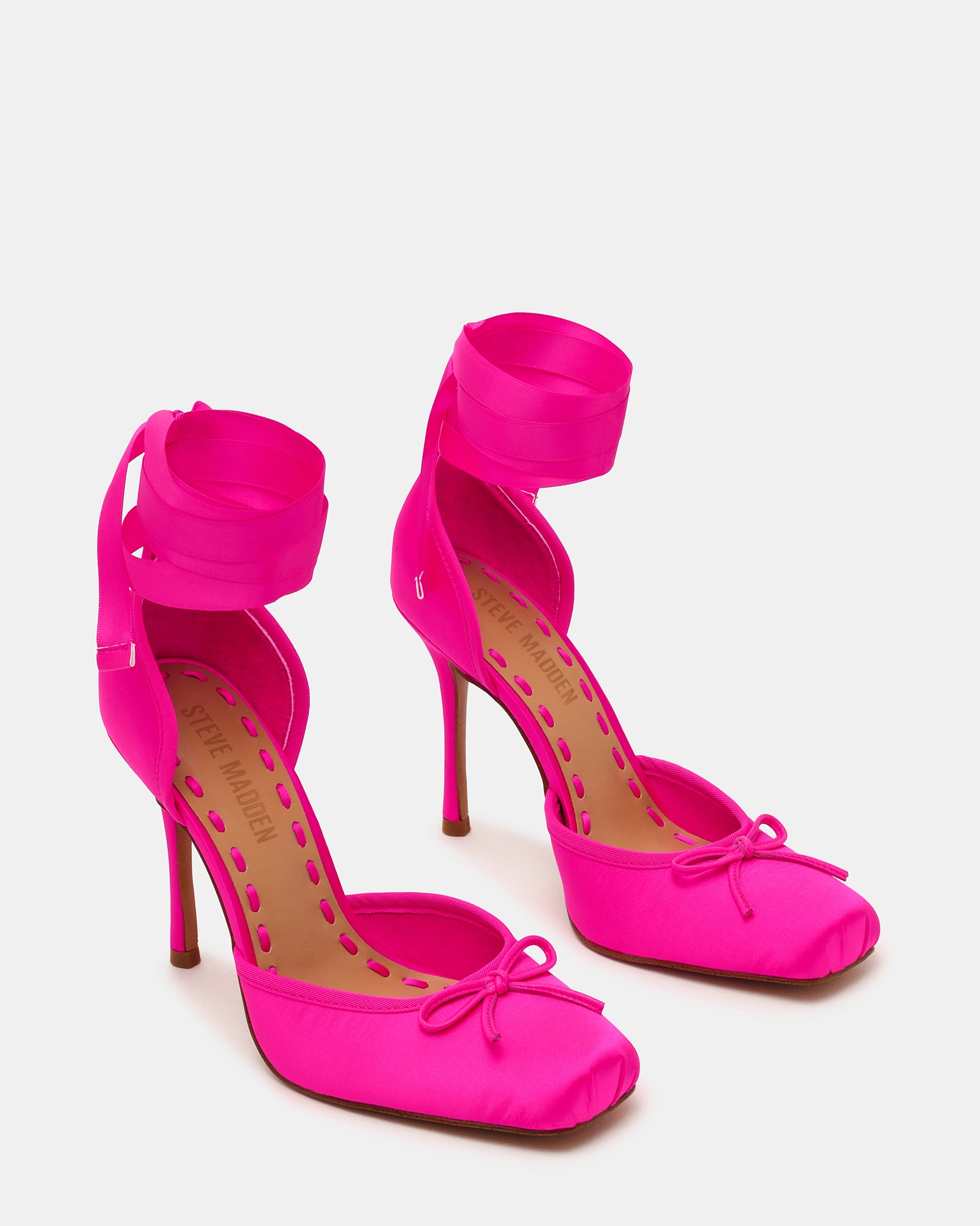 LARINA HOT PINK SATIN - Women's Shoes - Steve Madden Canada - view 2