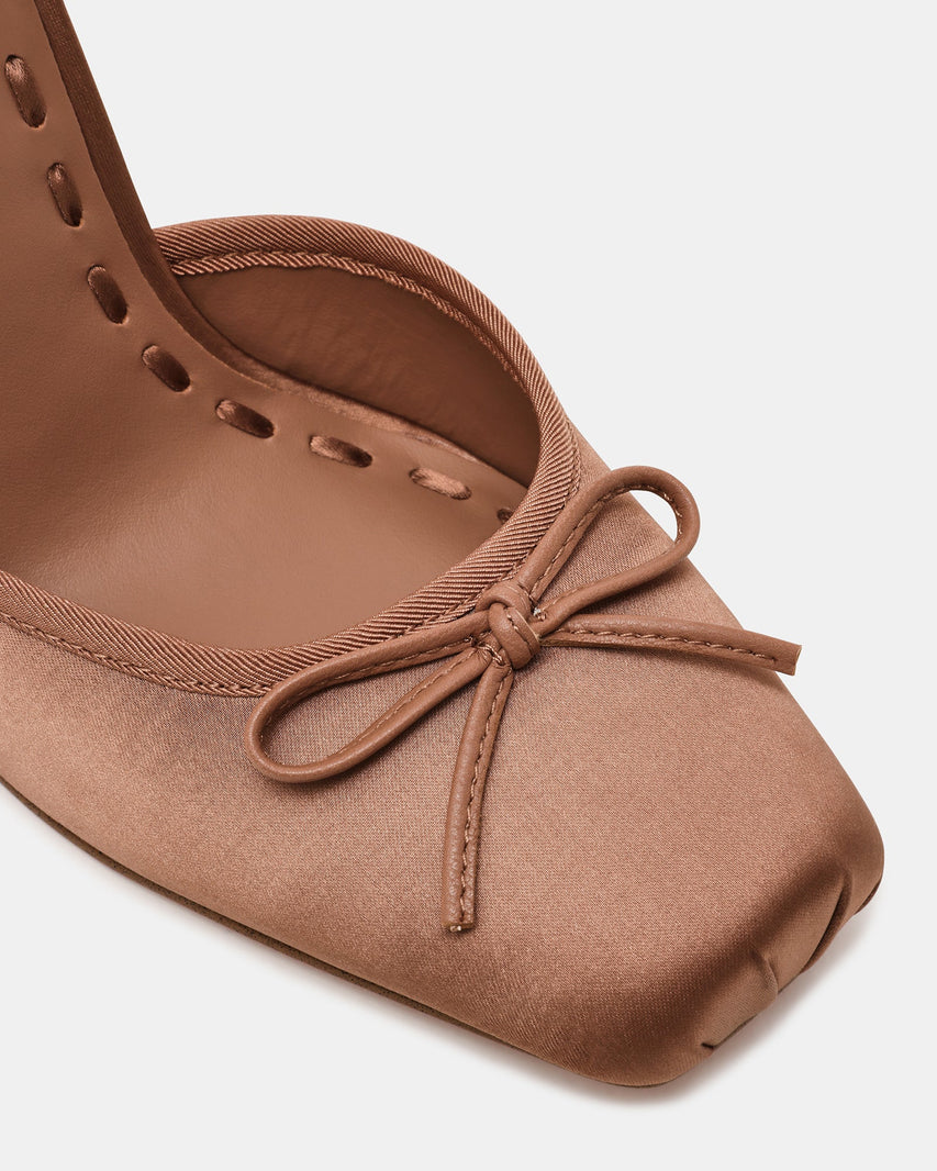 LARINA TAN SATIN - Women's Shoes - Steve Madden Canada - view 5