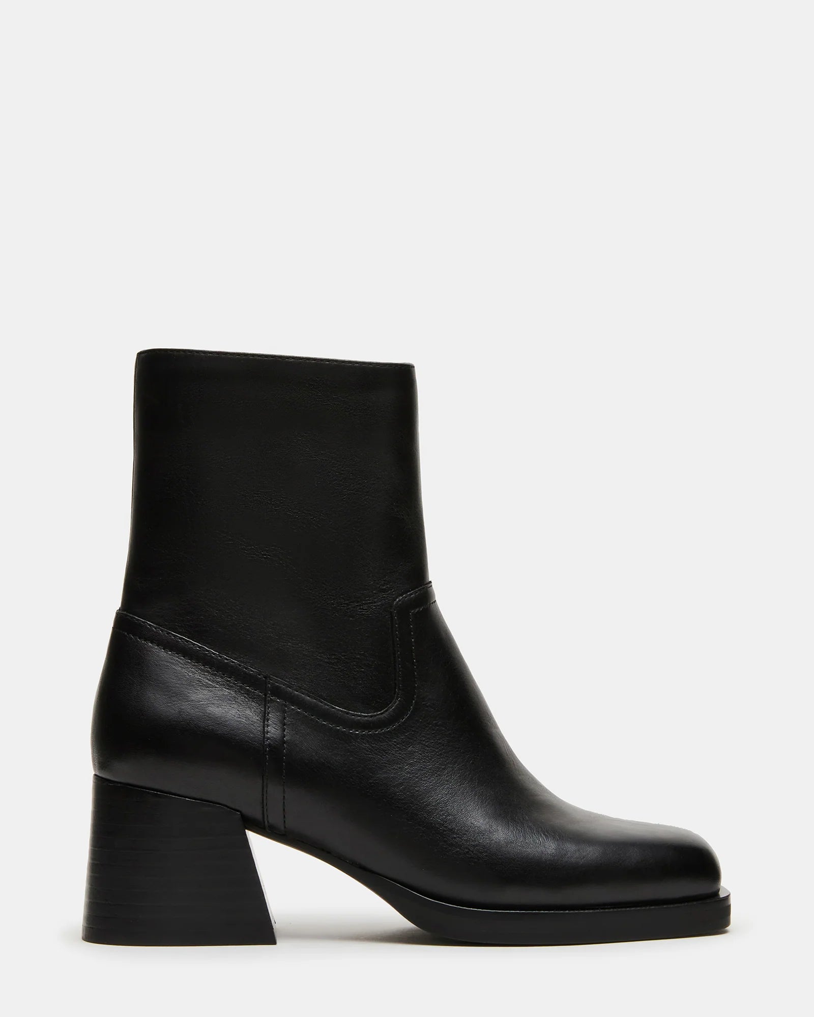 LATCHES BLACK LEATHER - Women's Shoes - Steve Madden Canada