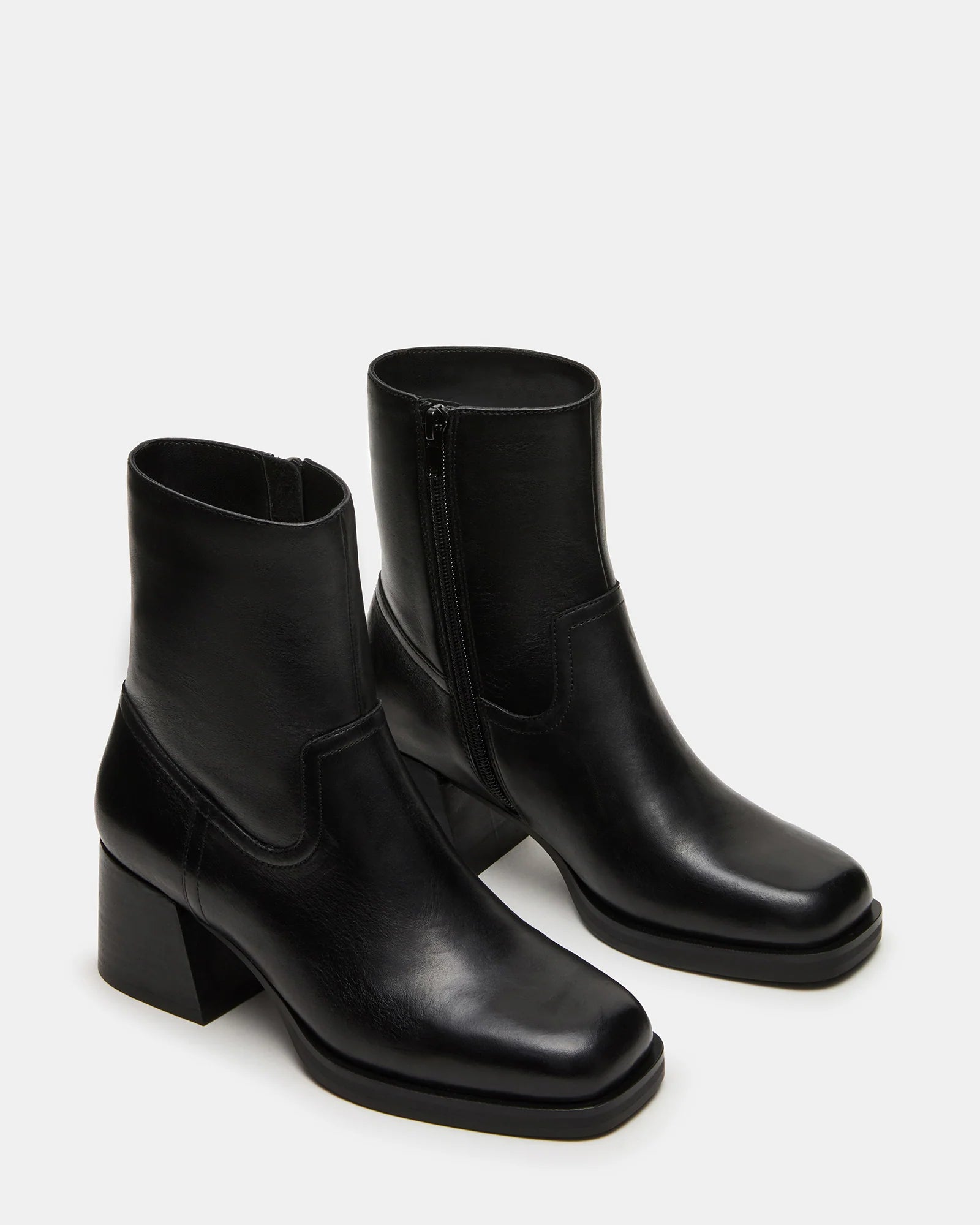 LATCHES BLACK LEATHER - Women's Shoes - Steve Madden Canada - view 3