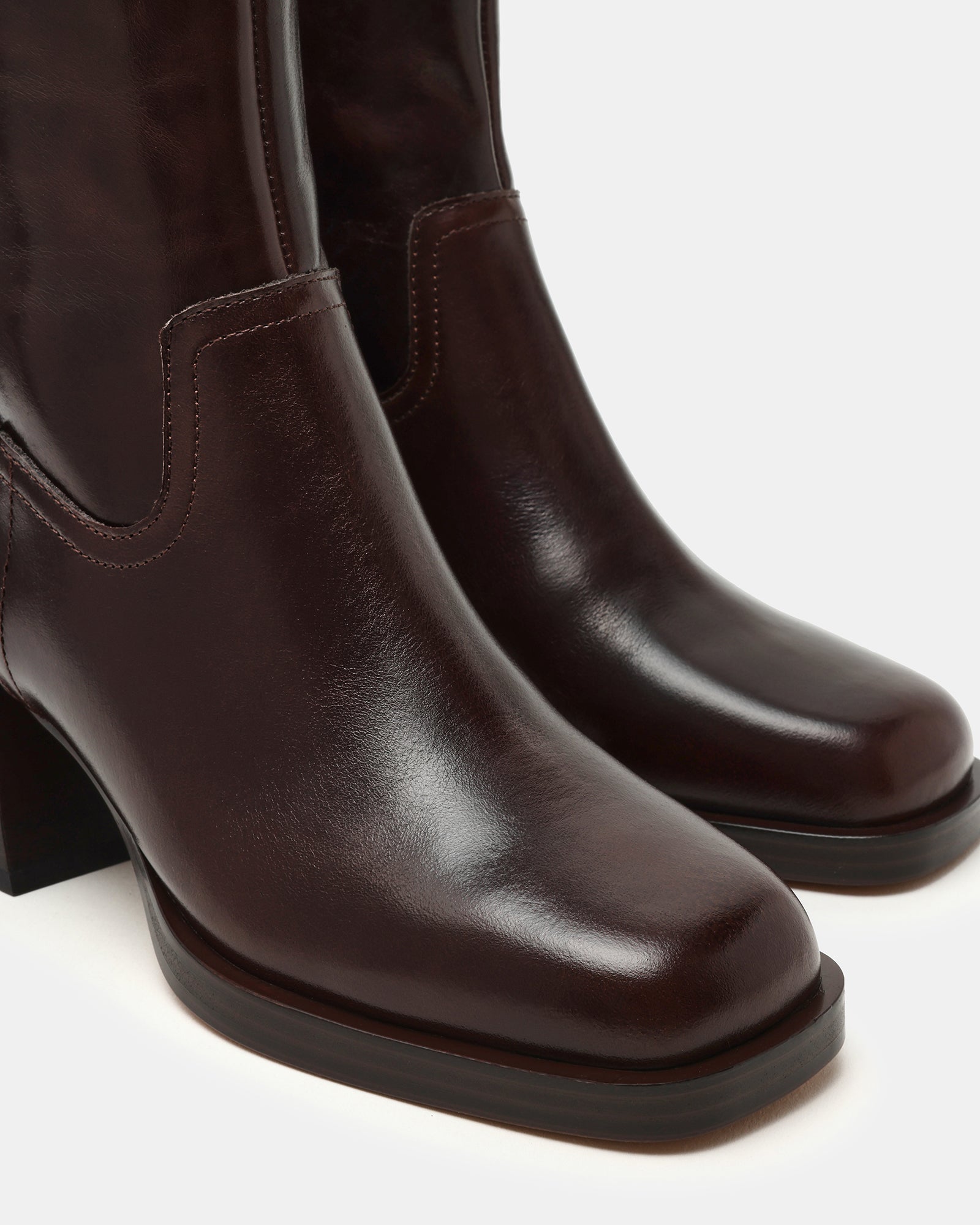 LATCHES BROWN LEATHER - Women's Shoes - Steve Madden Canada - view 3