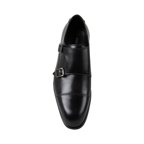 LENIN Black Leather Men's Dress Shoes | Men's Designer Dress Shoes ...
