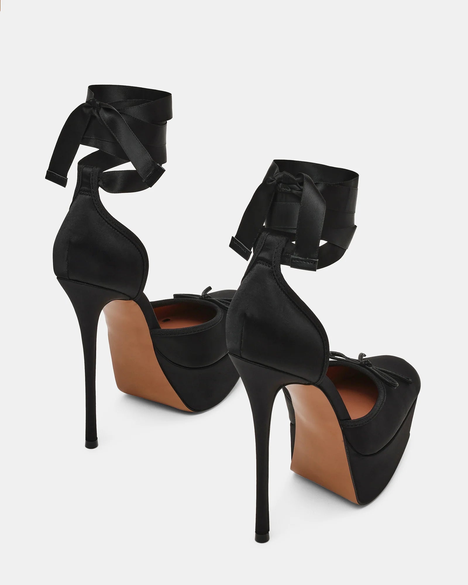 LISTEN BLACK SATIN - Women's Shoes - Steve Madden Canada - view 6