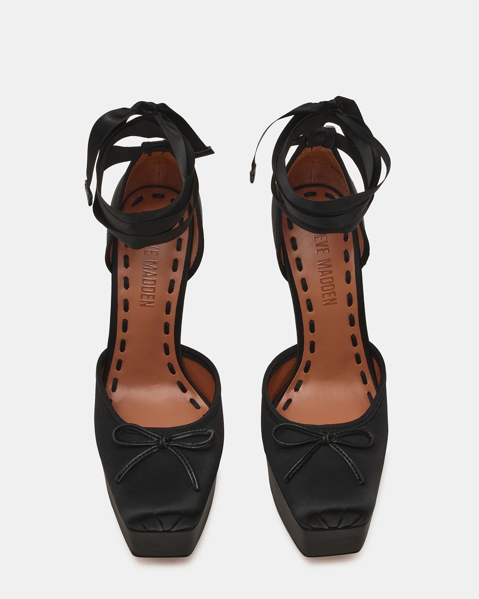 LISTEN BLACK SATIN - Women's Shoes - Steve Madden Canada - view 5