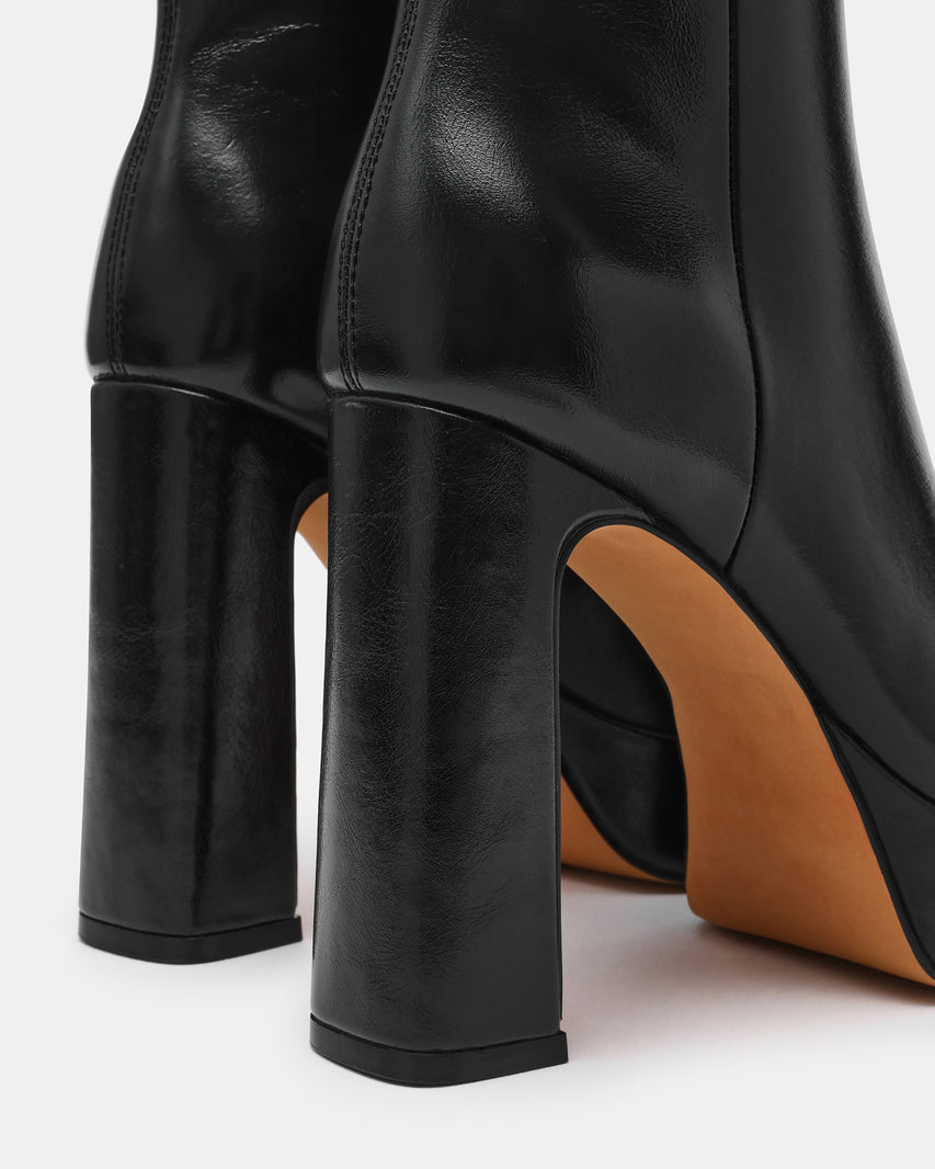 LOCHLAN BLACK LEATHER - Women's Shoes - Steve Madden Canada - view 4