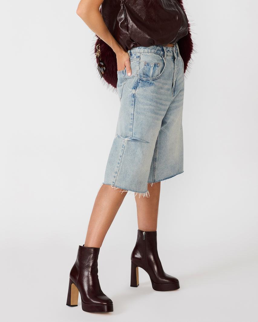 LOCHLAN BURGUNDY LEATHER - Women's Shoes - Steve Madden Canada - view 2