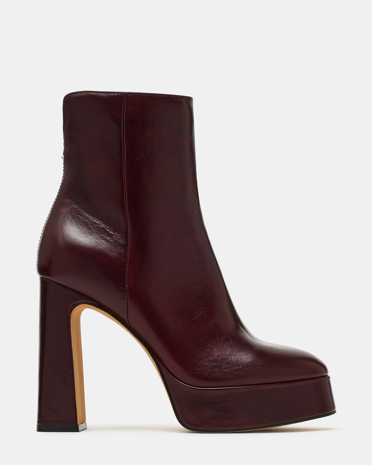 LOCHLAN BURGUNDY LEATHER - Women's Shoes - Steve Madden Canada