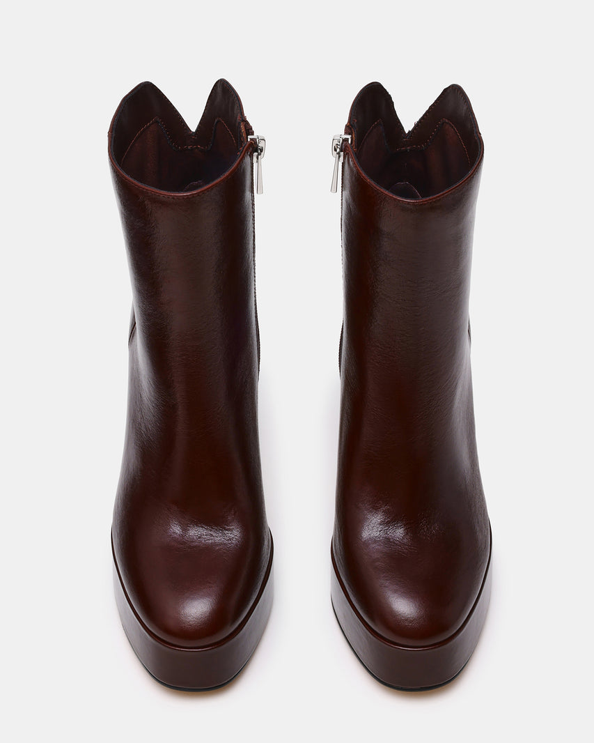 LOCHLAN BURGUNDY LEATHER - Women's Shoes - Steve Madden Canada - view 5