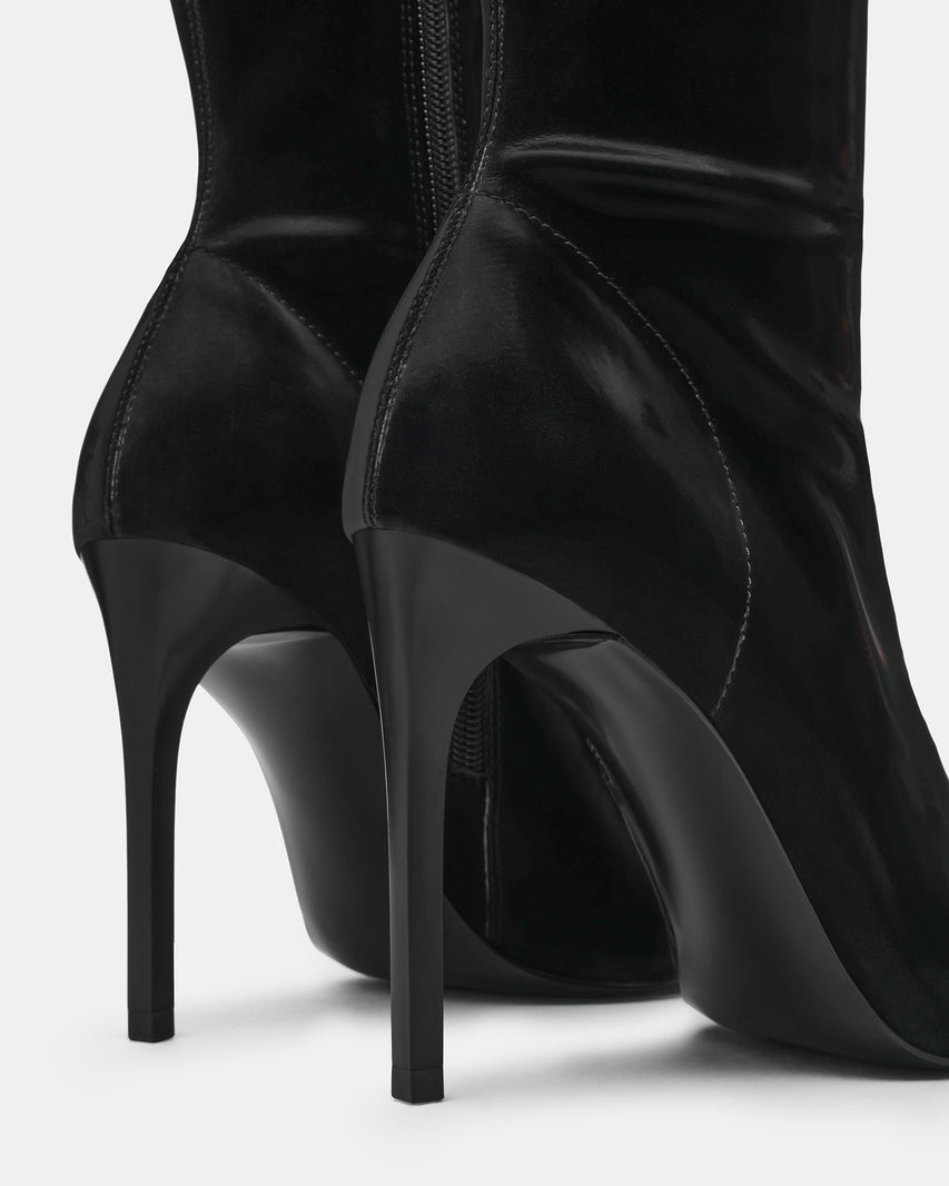MACKENA BLACK SATIN - Women's Shoes - Steve Madden Canada - view 3