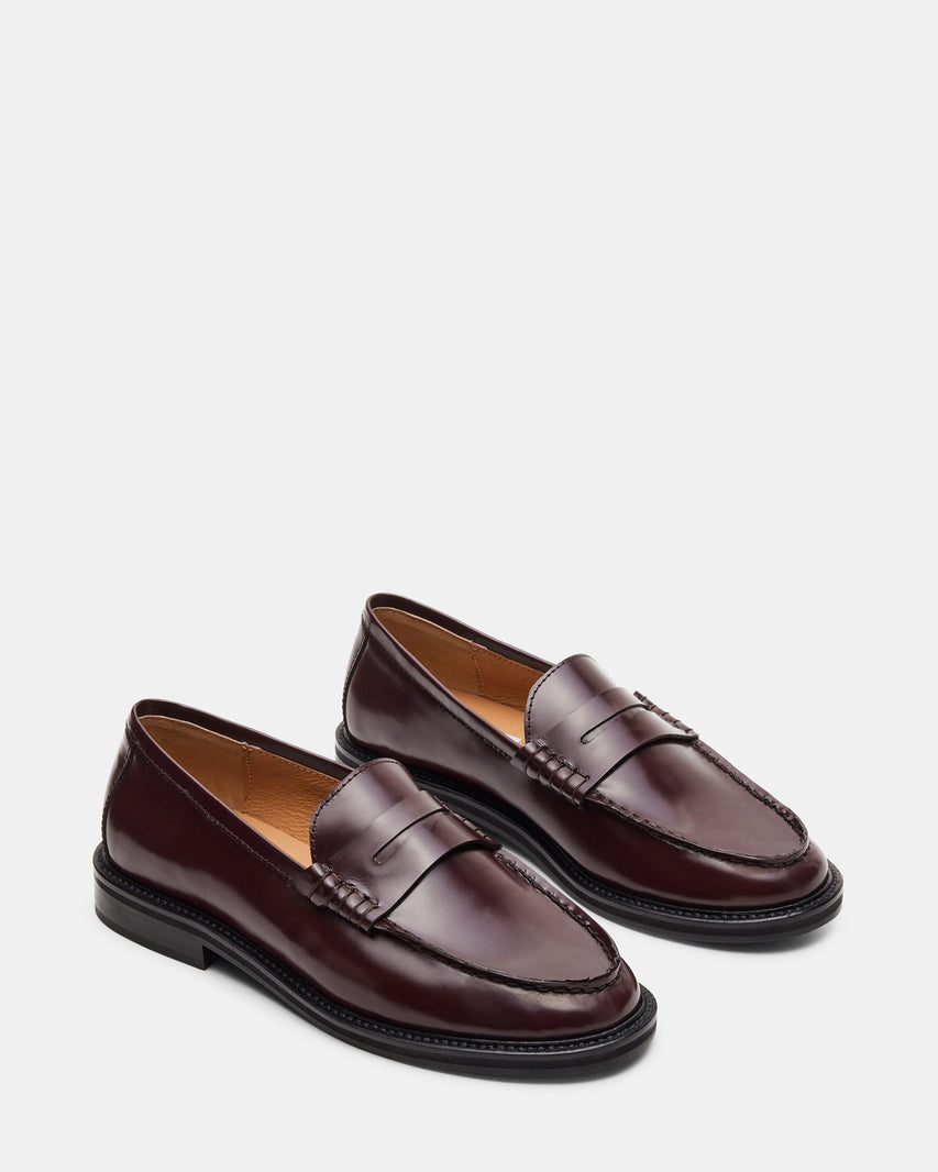 MADISON BURGUNDY LEATHER - Women's Shoes - Steve Madden Canada - view 3