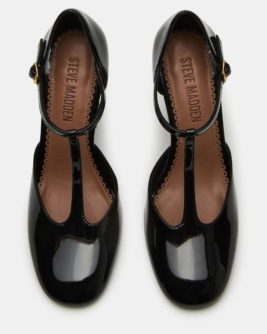 MALCOLM BLACK PATENT - Women's Shoes - Steve Madden Canada - view 4
