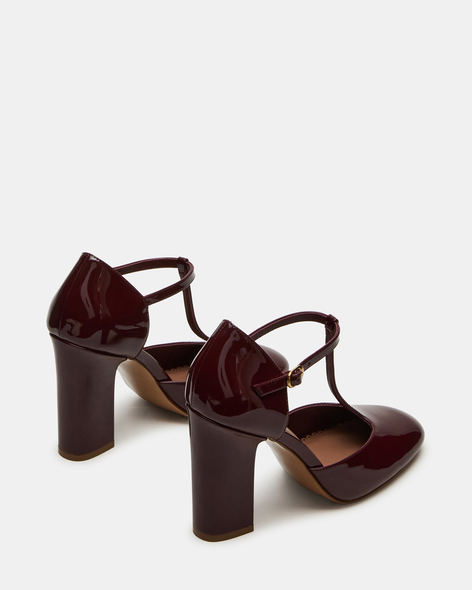 MALCOLM BURGUNDY PATENT - Women's Shoes - Steve Madden Canada - view 6