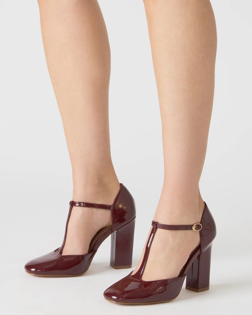 MALCOLM BURGUNDY PATENT - Women's Shoes - Steve Madden Canada - view 2