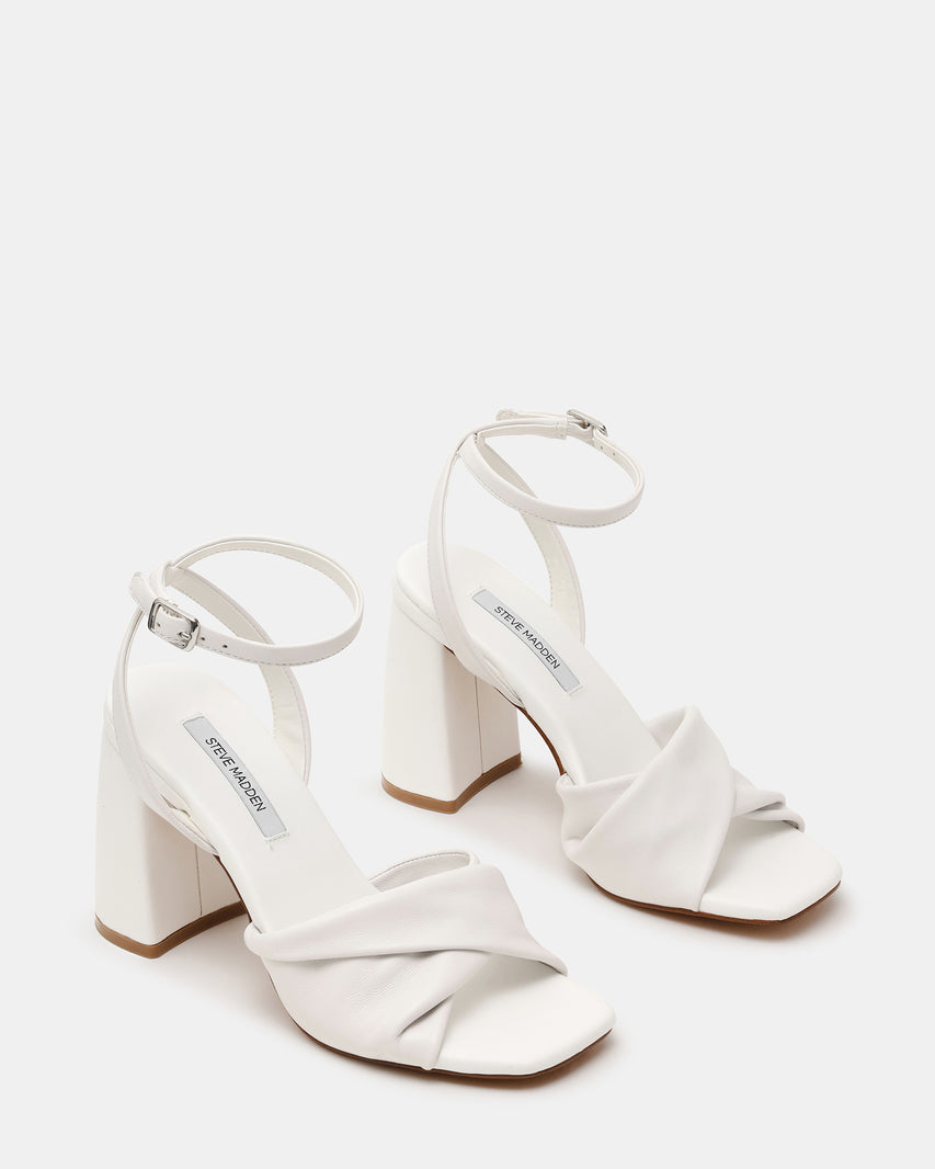MANDYY WHITE LEATHER - Women's Shoes - Steve Madden Canada - view 2
