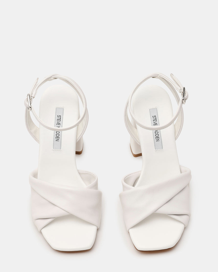 MANDYY WHITE LEATHER - Women's Shoes - Steve Madden Canada - view 4