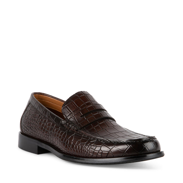 MARVYN Brown Exotic Loafers Men's Designer Shoes Steve Madden Canada