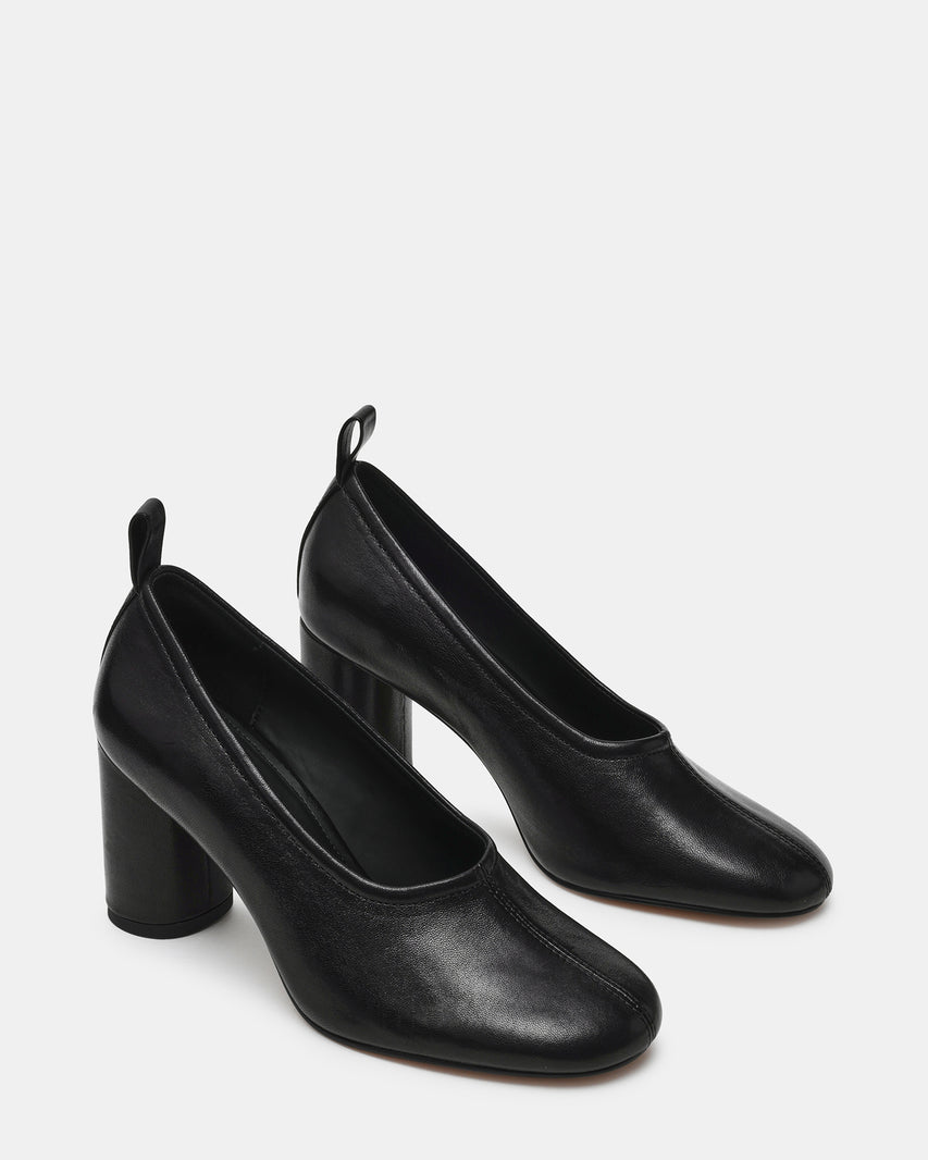 MONNET BLACK LEATHER - Women's Shoes - Steve Madden Canada - view 2