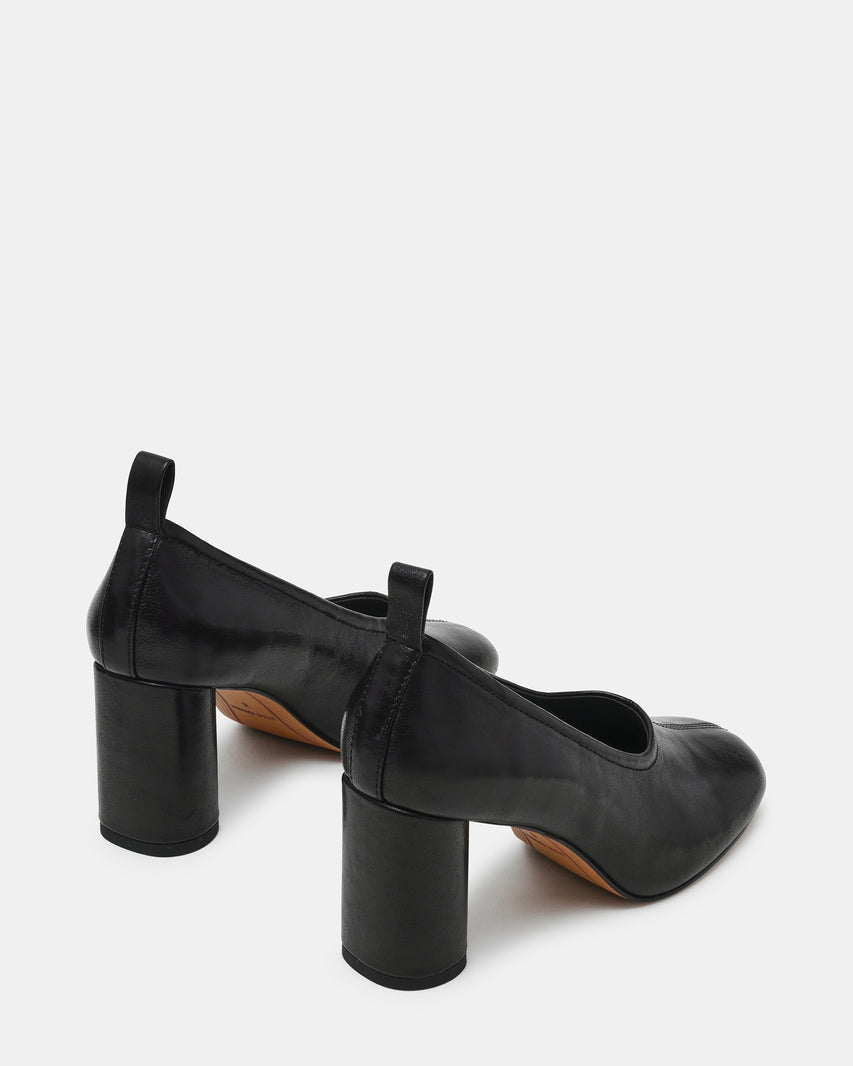MONNET BLACK LEATHER - Women's Shoes - Steve Madden Canada - view 5