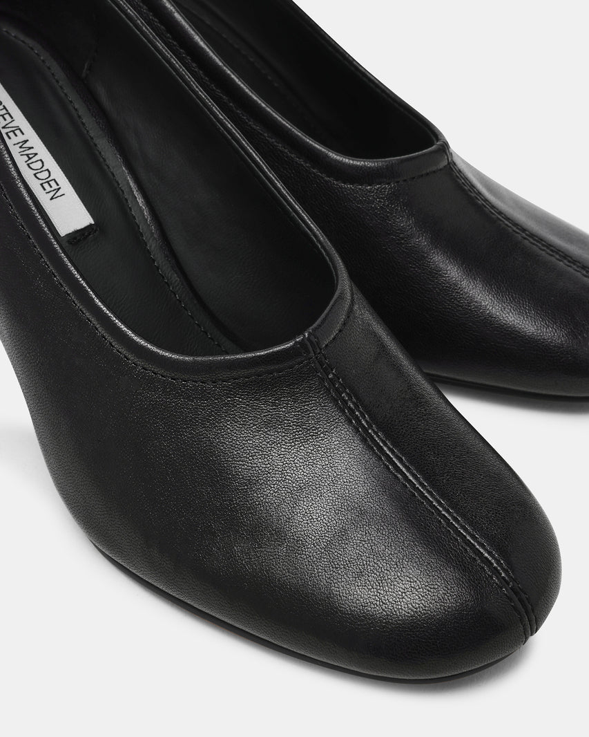 MONNET BLACK LEATHER - Women's Shoes - Steve Madden Canada - view 3