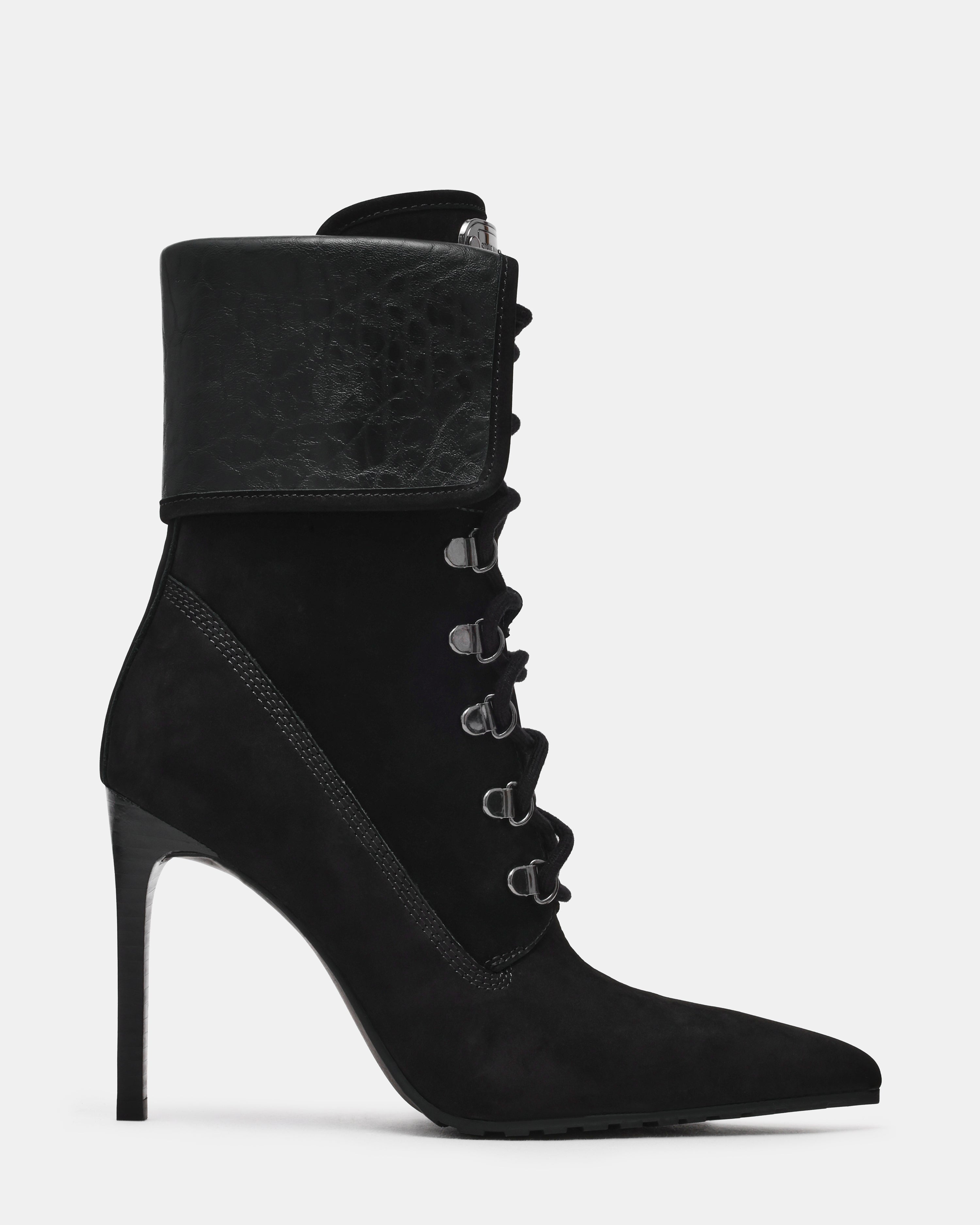 MORALS BLACK NUBUCK - Women's Shoes - Steve Madden Canada