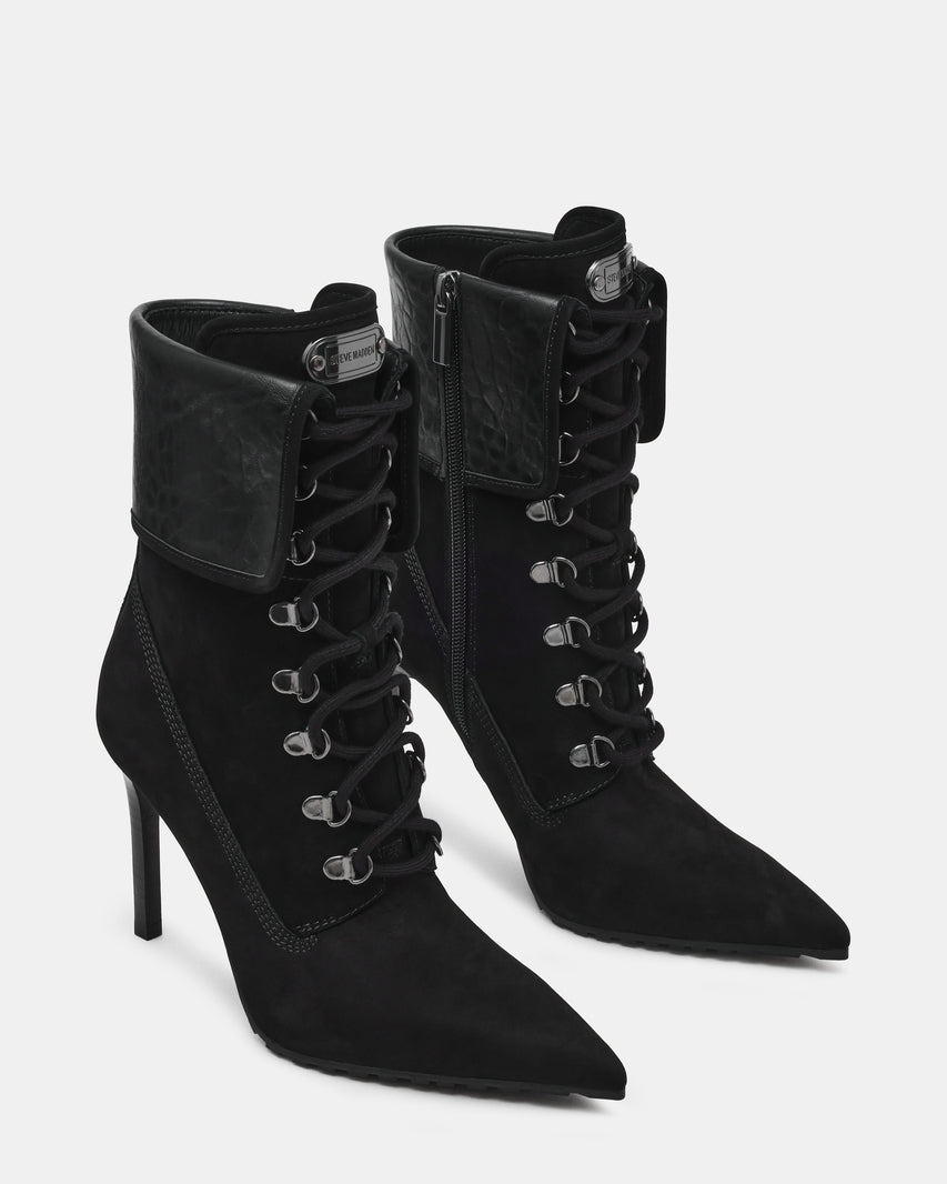 MORALS BLACK NUBUCK - Women's Shoes - Steve Madden Canada - view 2