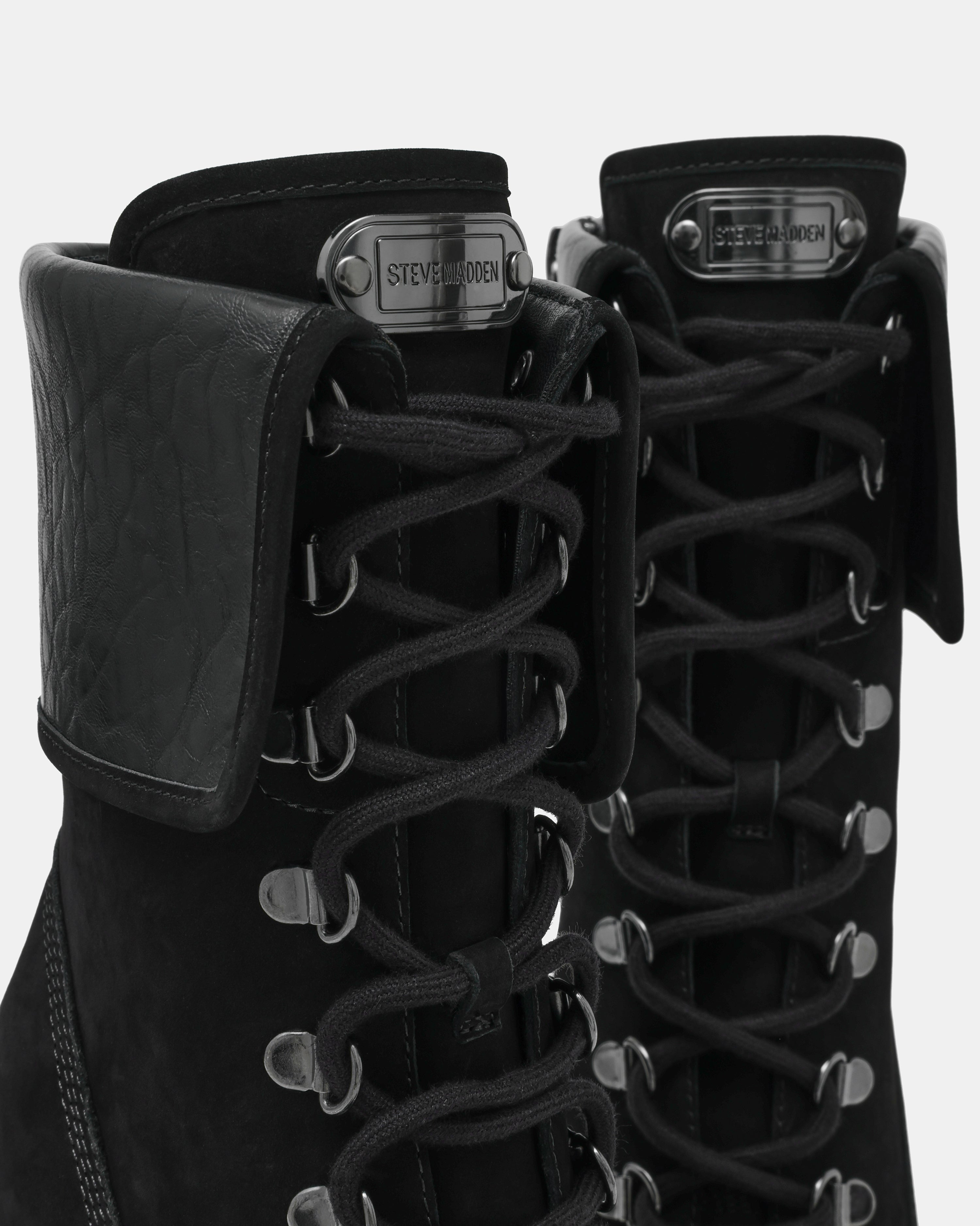 MORALS BLACK NUBUCK - Women's Shoes - Steve Madden Canada - view 3