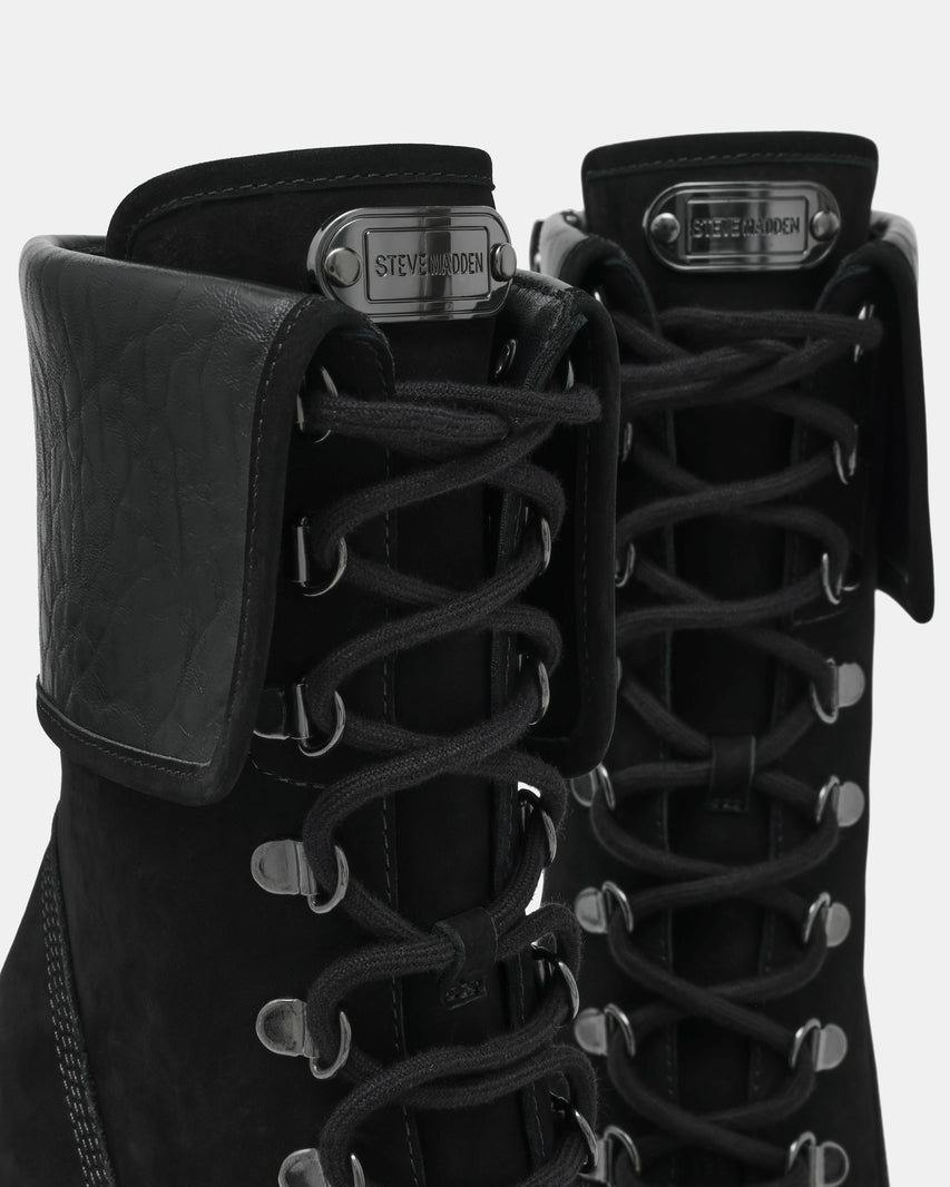 MORALS BLACK NUBUCK - Women's Shoes - Steve Madden Canada - view 3
