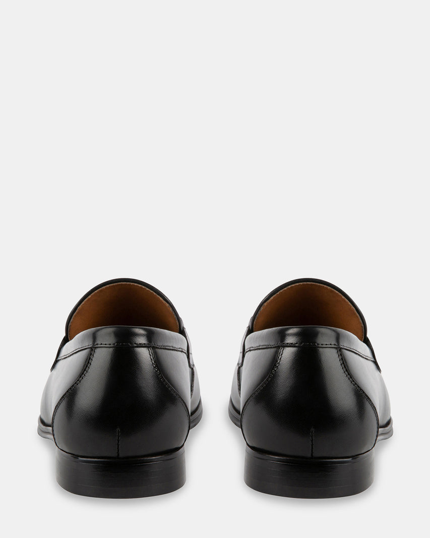 NETTO BLACK LEATHER - Men's Shoes - Steve Madden Canada