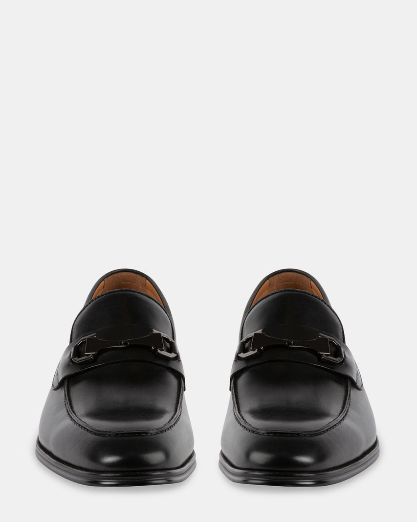 NETTO BLACK LEATHER - Men's Shoes - Steve Madden Canada