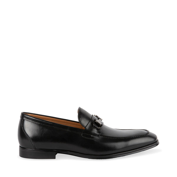 NETTO BLACK LEATHER - Men's Shoes - Steve Madden Canada