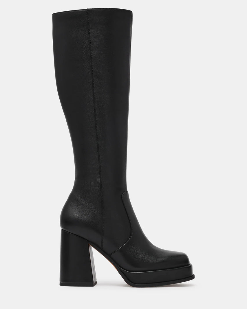 ODELIA BLACK LEATHER - Women's Shoes - Steve Madden Canada