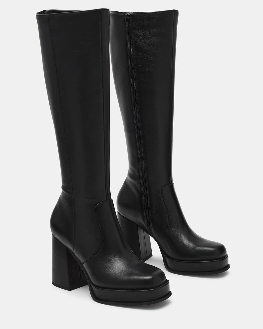 ODELIA BLACK LEATHER - Women's Shoes - Steve Madden Canada - view 3