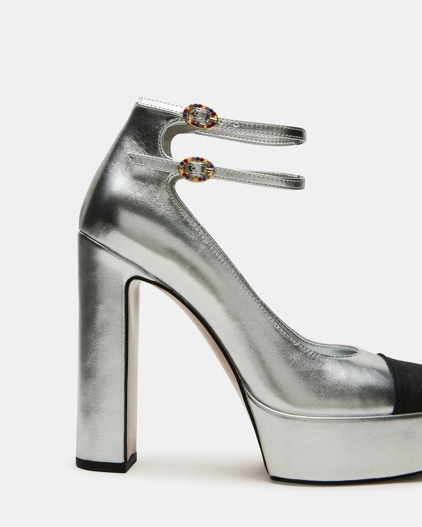 PEYTONN SILVER LEATHER - Women's Shoes - Steve Madden Canada - view 3