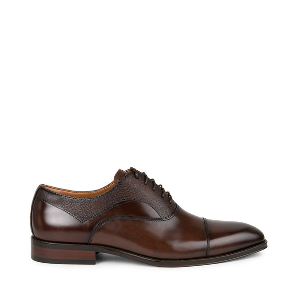 PLAKARD BROWN LEATHER - Men's Shoes - Steve Madden Canada