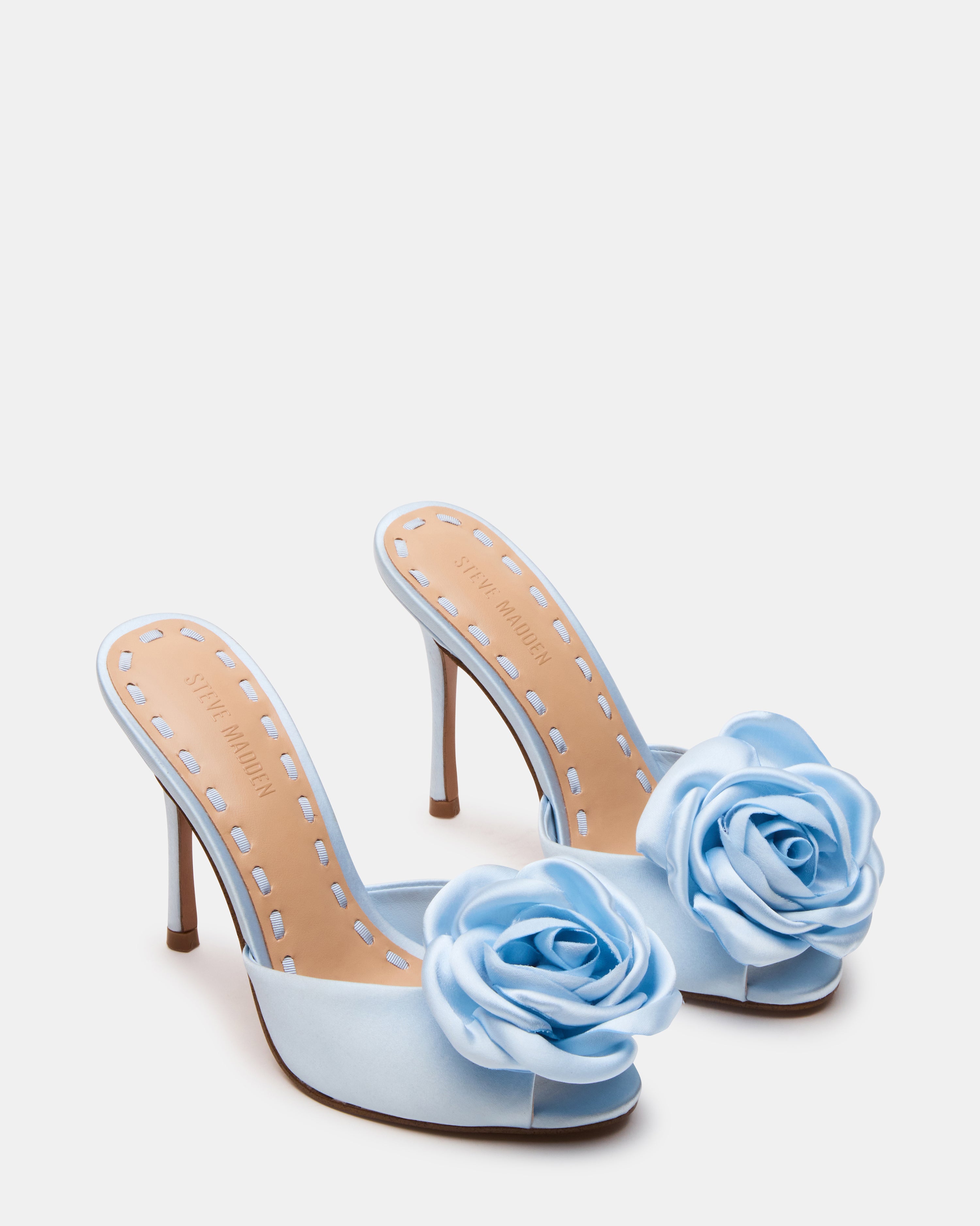 PRIYAA-F BLUE SATIN - Women's Shoes - Steve Madden Canada - view 3