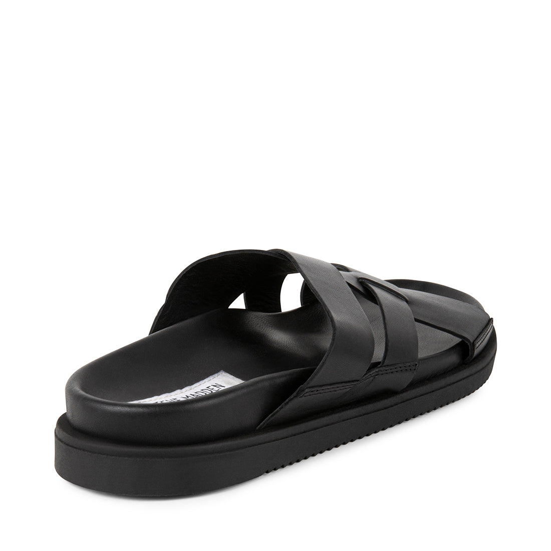 RENE Black Leather Men's Sandals Men's Designer Sandals Steve