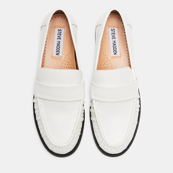 RIDLEY WHITE LEATHER - Women's Shoes - Steve Madden Canada