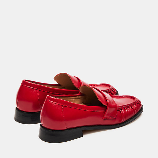 RIDLEY RED LEATHER - Women's Shoes - Steve Madden Canada
