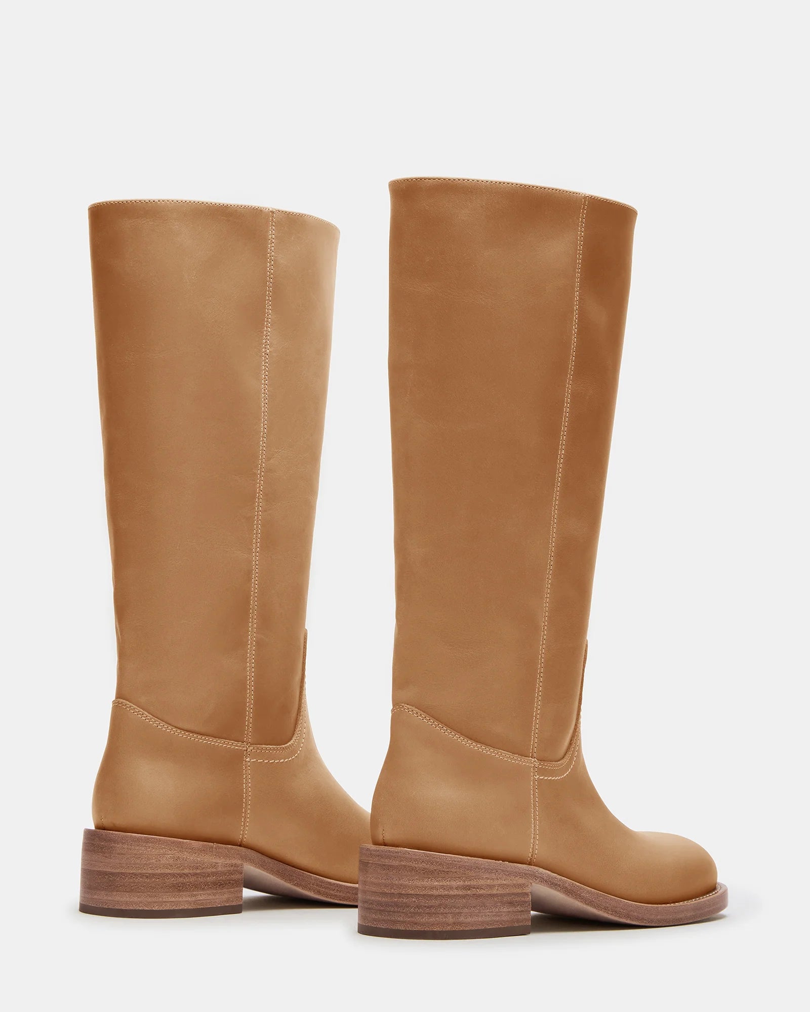 RIGGSS-W WIDE CALF TAN LEATHER - Women's Shoes - Steve Madden Canada - view 6