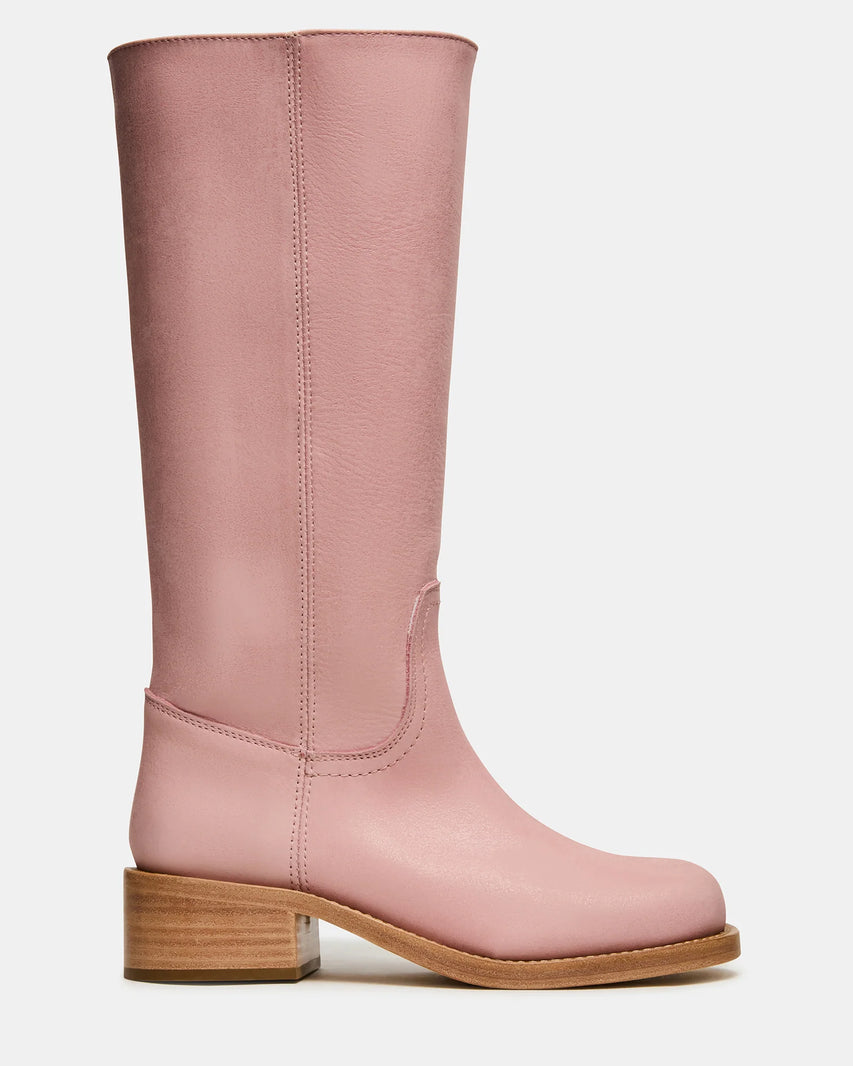RIGGSS PINK LEATHER - Women's Shoes - Steve Madden Canada
